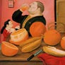 Hombre Bebiendo Jugo de Naranja